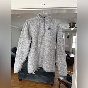 Patagonia Gray Better Sweater 3/4 zip size XL